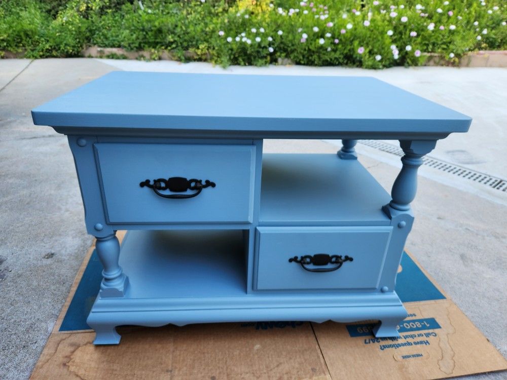Vintage Wood End Table