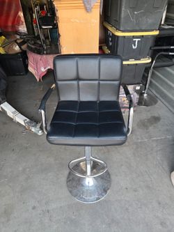 Leather bar stools