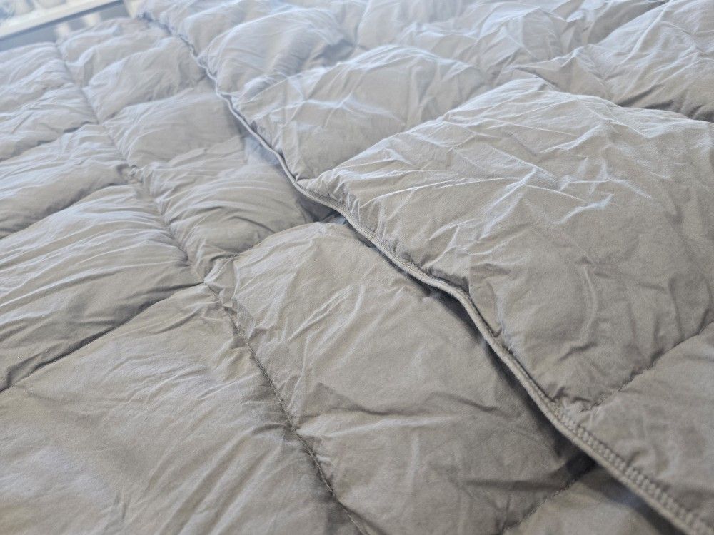 Queen Grey DUVET Feathers/Down New