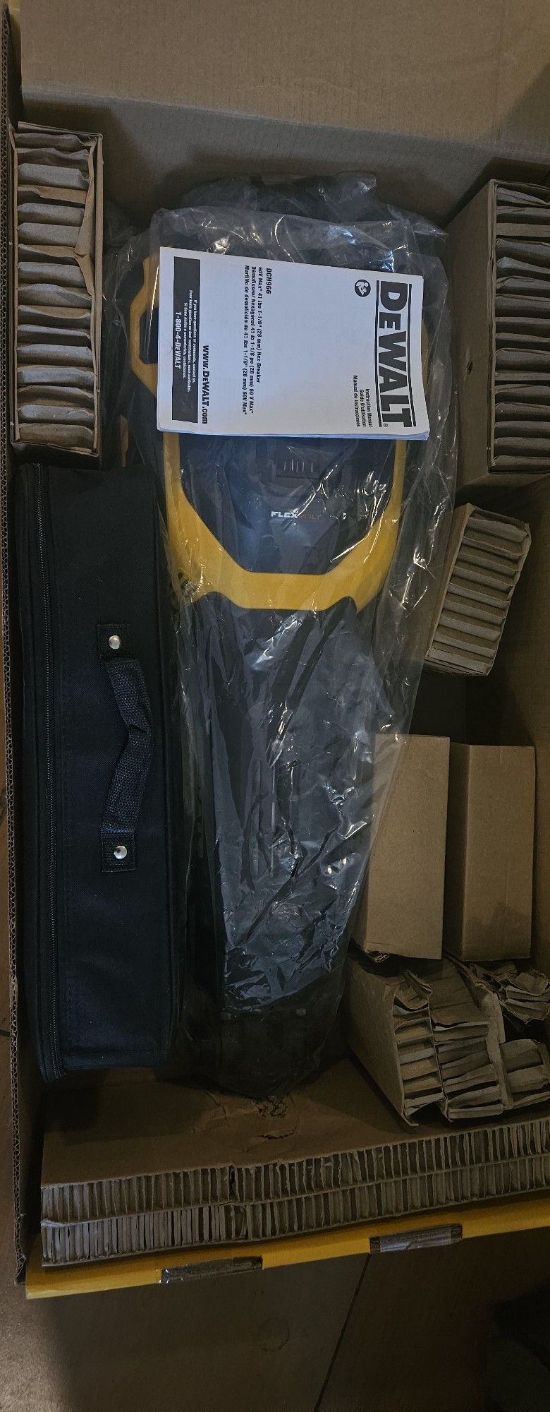 DEWALT
39.5 in. x 20 in. 60-Volt Lithium-Lon Cordless HEX Breaker Hammer