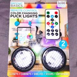 NEW remote control color changing puck lights