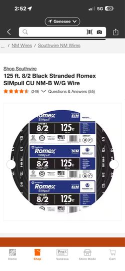 Stranded Romex SIMpull CU NM-B W/G Wire
