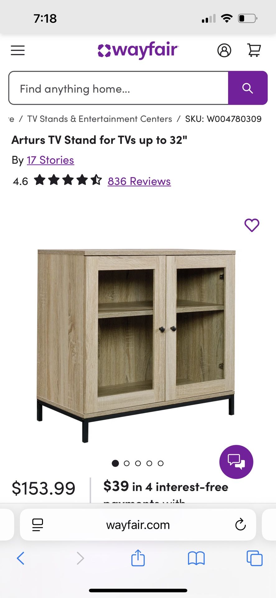 Two Accent Console Tables