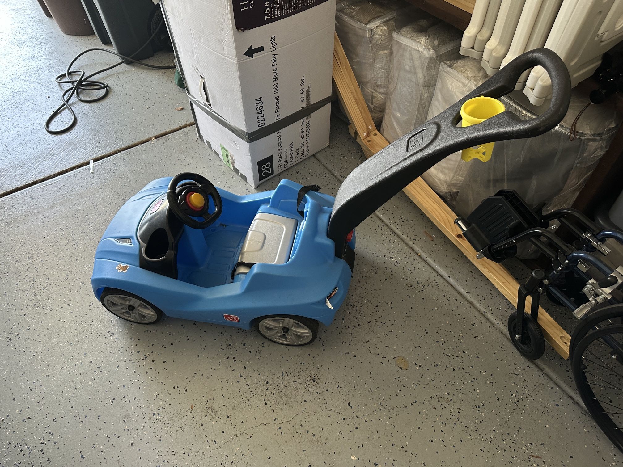 Must go ASAP -- Blue Toddler's Push Car