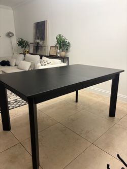 Black Wood Dining Table