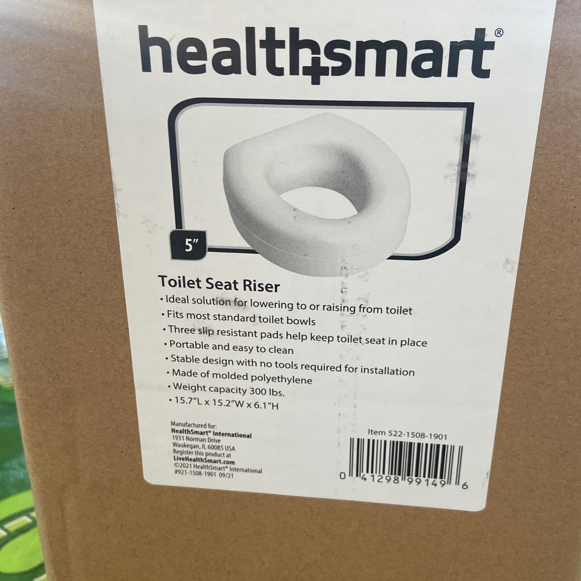 Health Smart Toilet Seat Riser 
