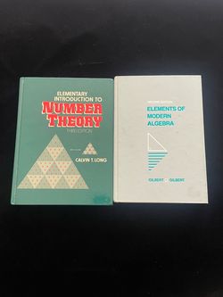Vintage Math book lot (2): Modern Algebra & Number Theory, Textbooks