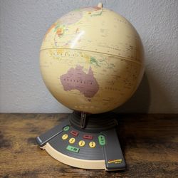 GEOSAFARI WORLD ExploraToy Talking Globe Geography Trivia Game - Tested Great! 