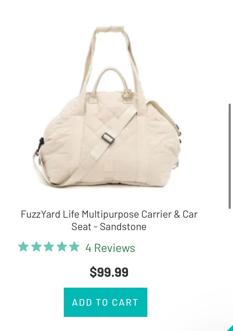 ❕BRAND NEW❕FUZZYARD LIFE MULTIPURPOSE CARRIER & CAR SEAT