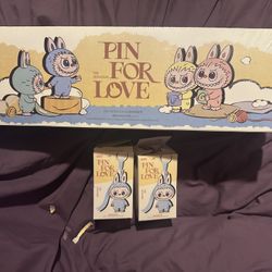 Labubu Pin For Love Full Box With G And I