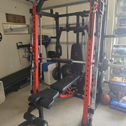 Marcy Smith Machine / Cage System with Pull-Up Bar and Landmine Station | SM-4033