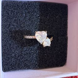 Authentic Pandora Shine Heart Ring - Size 7