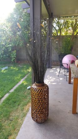 Vase for decoration with flower bars