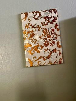 Gold and White Canvas Wall Art