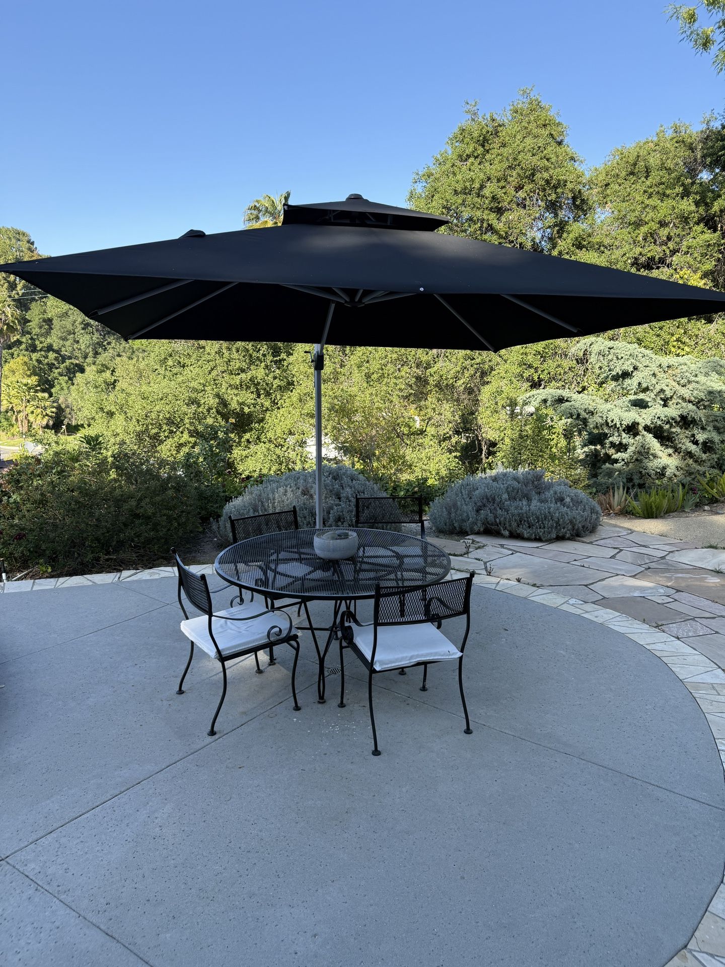 Vintage Patio Set Table And 4 Chairs