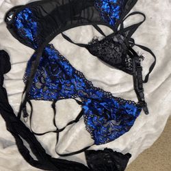 Size Small, Blue lingerie 
