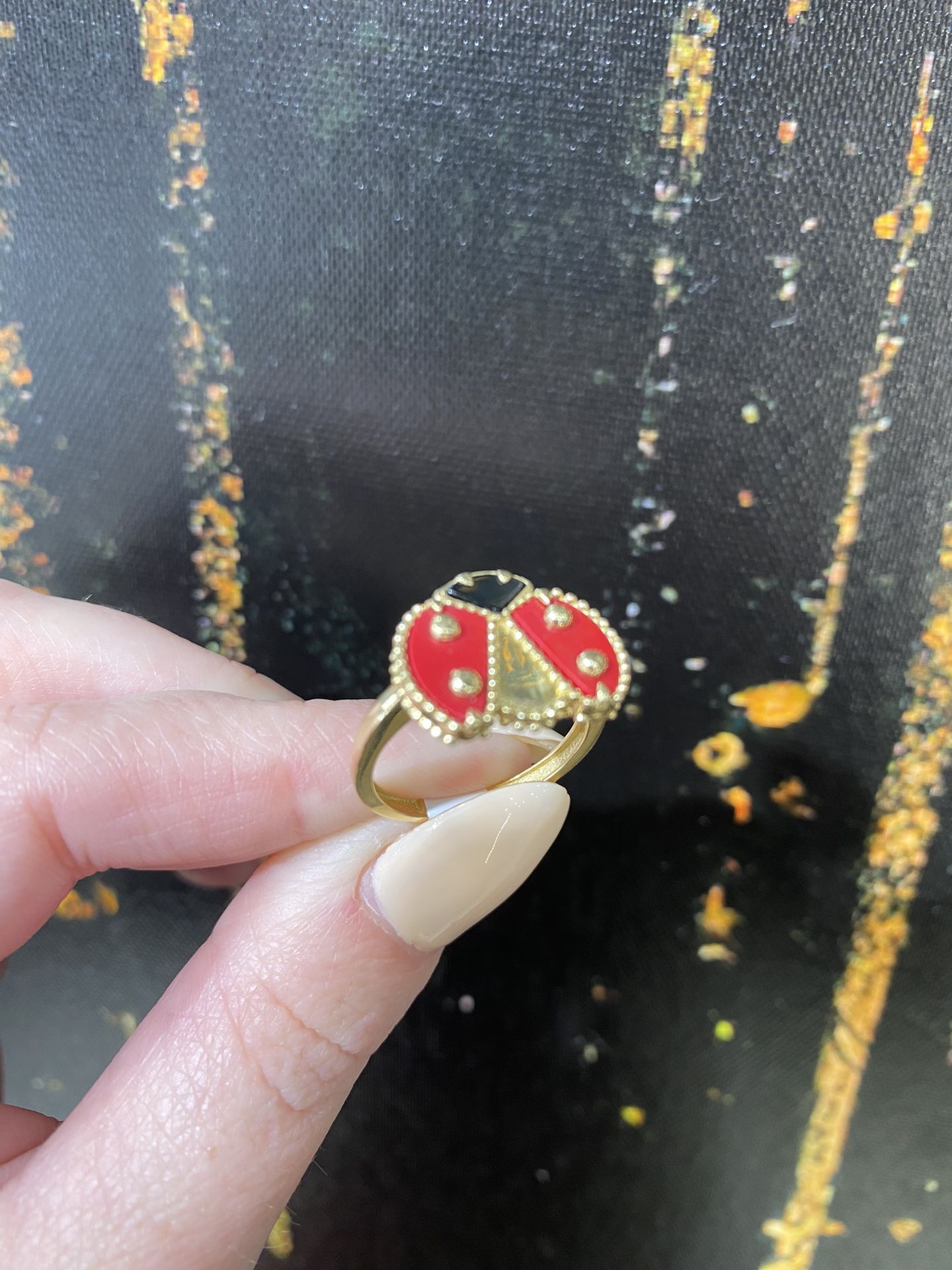 14k LADYBAG RING 