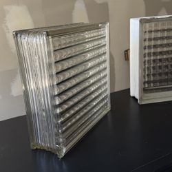 Antique MCM Glass Blocks 12" Square Qty (10)