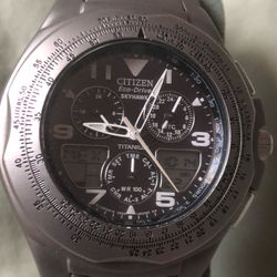 titanium citizen eco-drive skyhawk