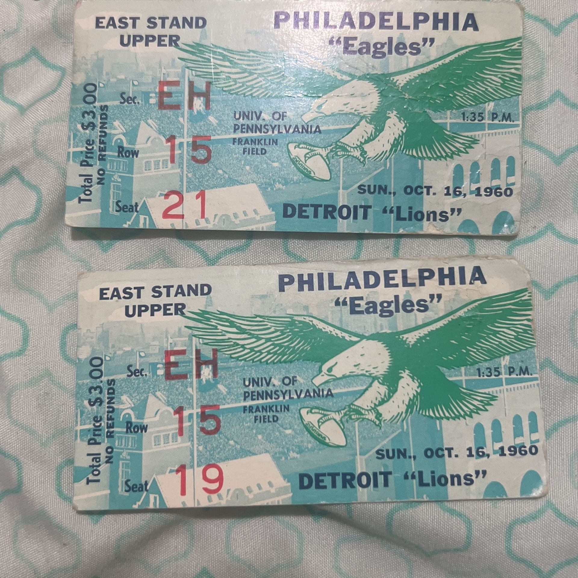 Original tickets