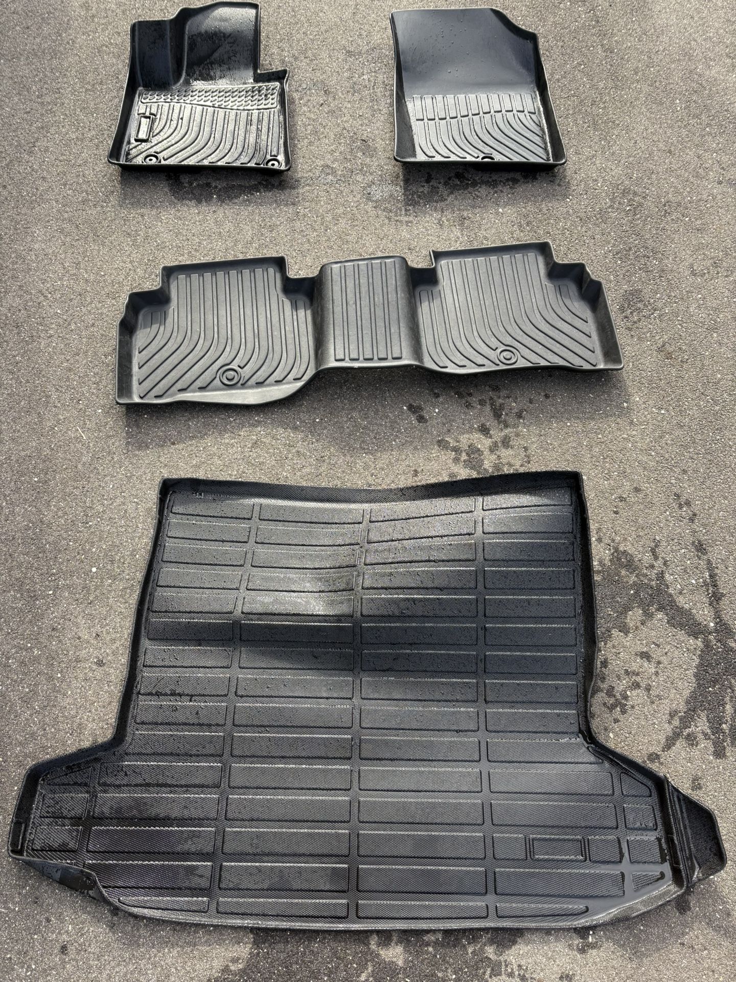 All Weather Car Floor Mats & Cargo Liner for 2022-2025 2026 Hyundai Tucson (No Hybrid Models) Custom Fit Full Set Accessories - Black