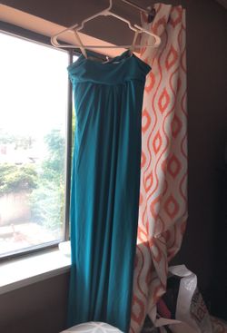 Blue long dress