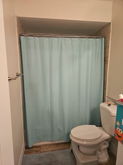 Shower Curtain And Rod  