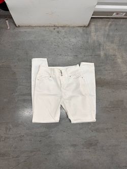 Buttlift White High-Waist Skinny Jeans