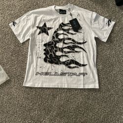 White Grey And Black Hellstar Tee
