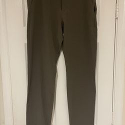 Men’s Vuori Aim Performance V431 Casual Stretch Pants Warm Gray Size 30 x 31