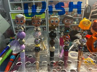 Character beaded pens