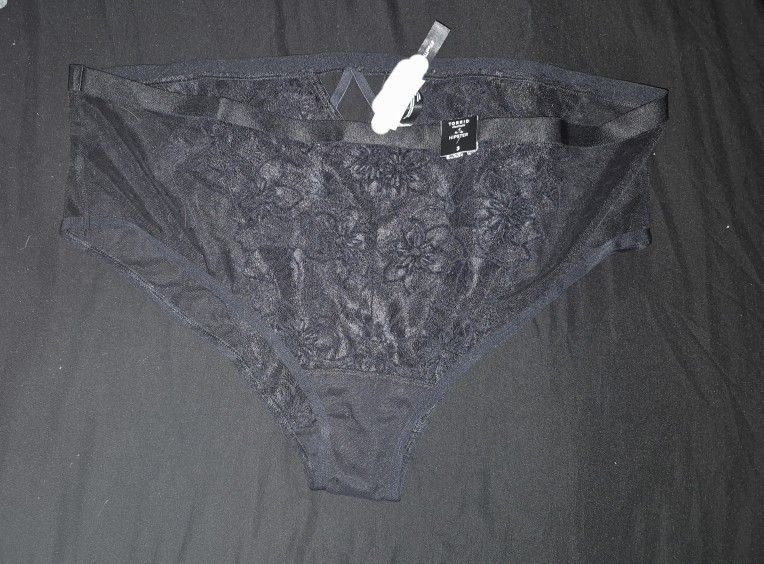 Brand New Blk /See Through Torrid Panties Plus Sized 3