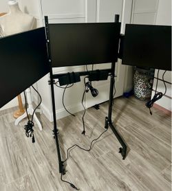 Dell UltraSharp U2724D 27" QHD 120Hz Monitors (3) + Stand
