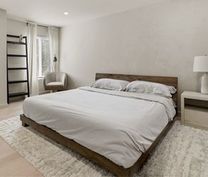 CB2 Dondra Teak Bed (Cal King)