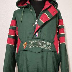 Seattle SuperSonics Starter Jacket Puffer Coat Parka Mens XL Vintage 90s OG VNTG