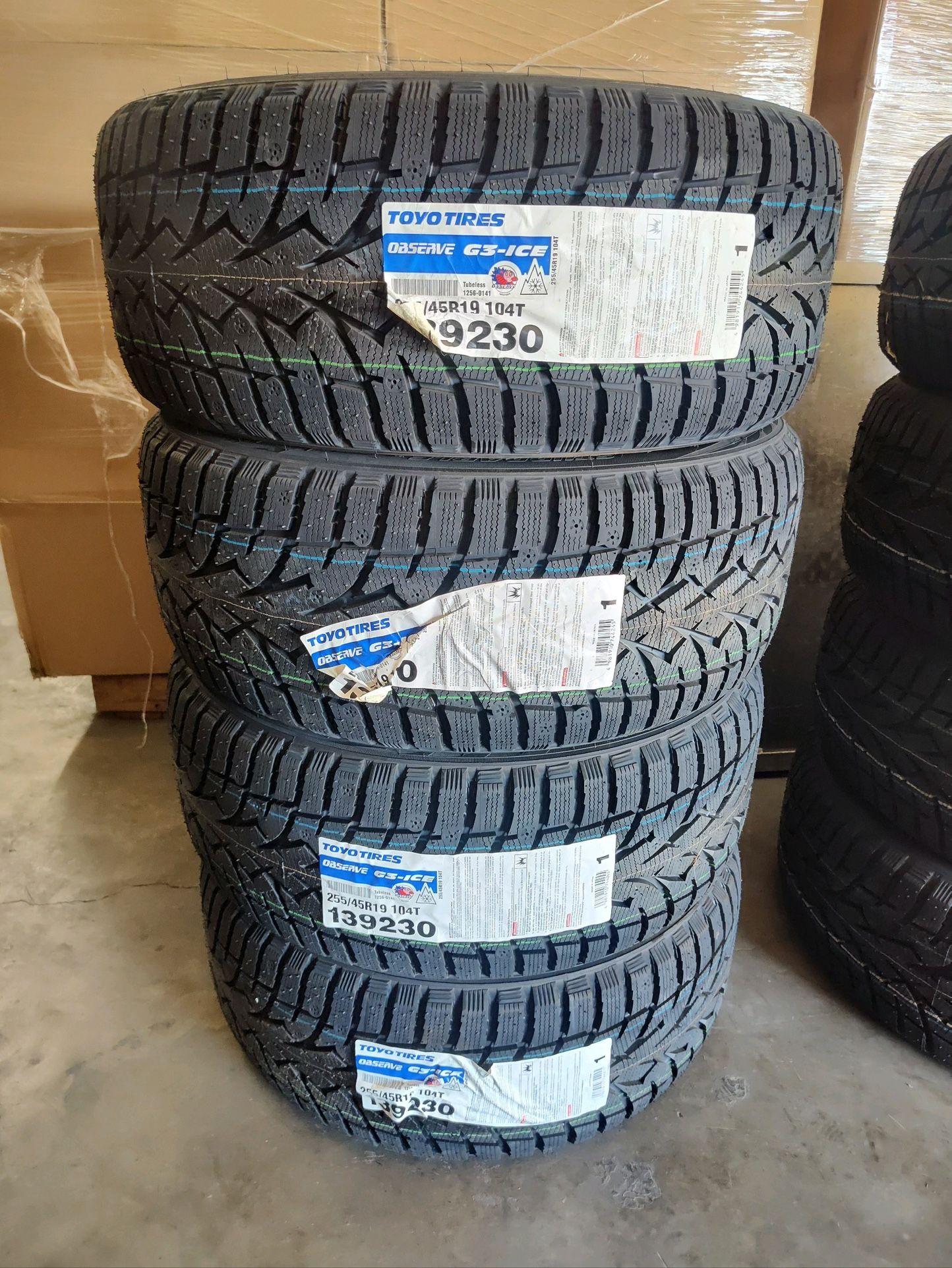 New 255/45/19 TOYO OBSERVE G3 price is firm