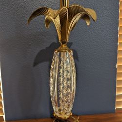 Waterford Crystal Brass Pineapple Lamp