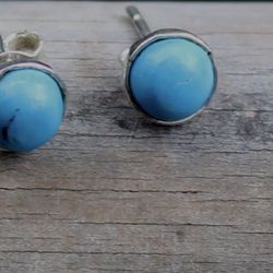 Sleeping beauty turquoise earrings