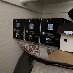 Brand New HP laser jet 410a Cartridges - Set Of 4 (yellow, Cyan, Magenta, Black