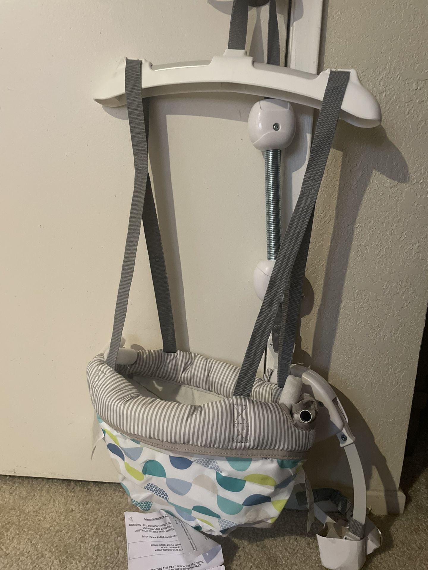 Playful Parade Door Jumper + 60 Pampers