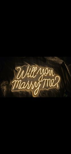Will You Marry Me Neon Sign LED Light Up Letters