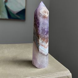 Amethyst & Crazy Lace Tower ( firm on price )