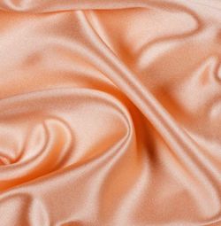 Peach table skirt