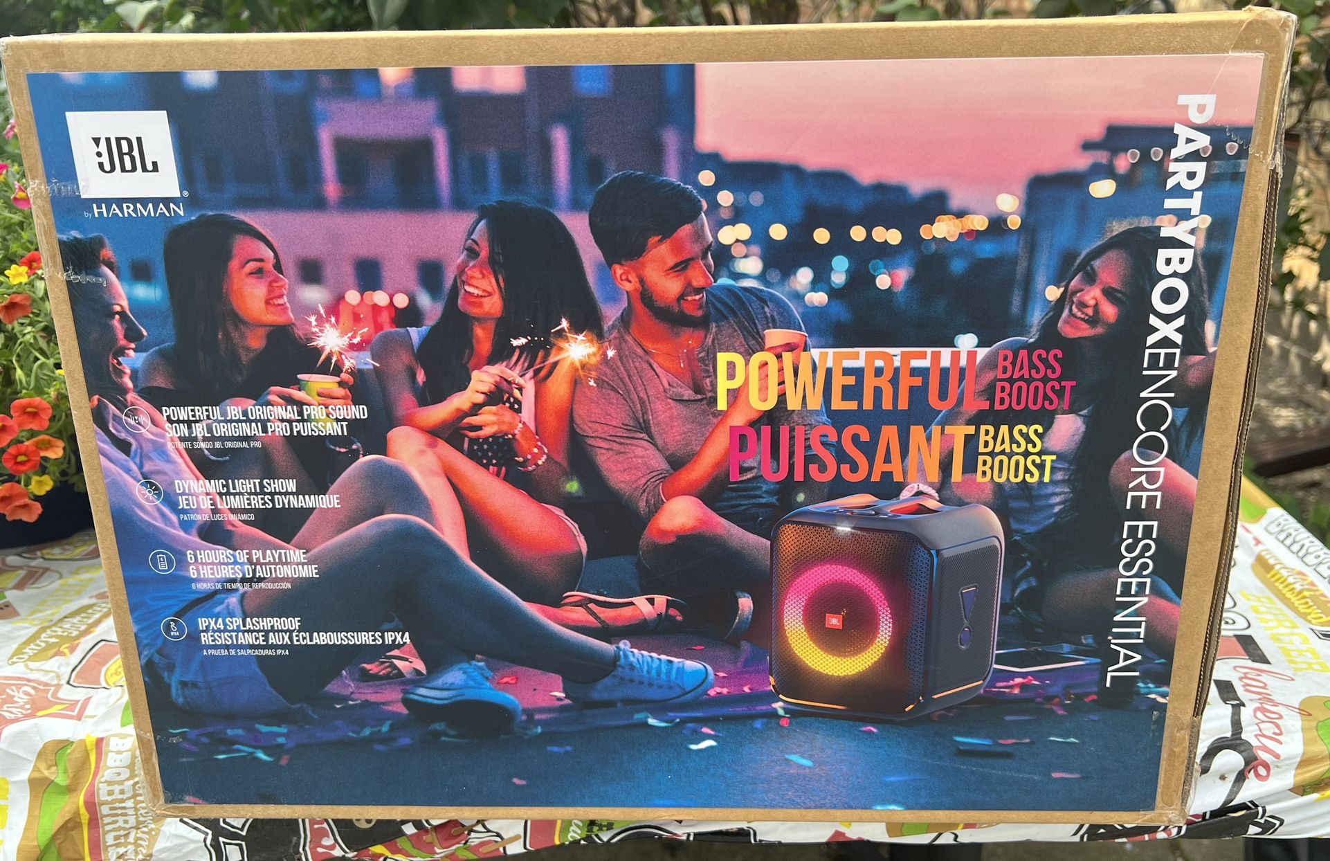 JBL PARTY BOX ENCORE ESSENTIAL BLUETOOTH SPEAKER UNOPENED/ BRAND NEW