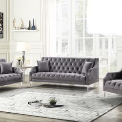 3pc Sofa Set Includes Sofa, Loveseat & Chair 