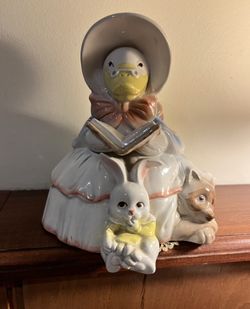 Vintage Fitz And Floyd Mother Goose Bank