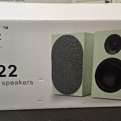 🎶 NEW Open Box Bookshelf Speakers + Hi-Fi Bluetooth Amp Set