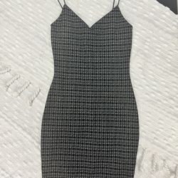 Houndstooth Bodycon Dress Size Small 