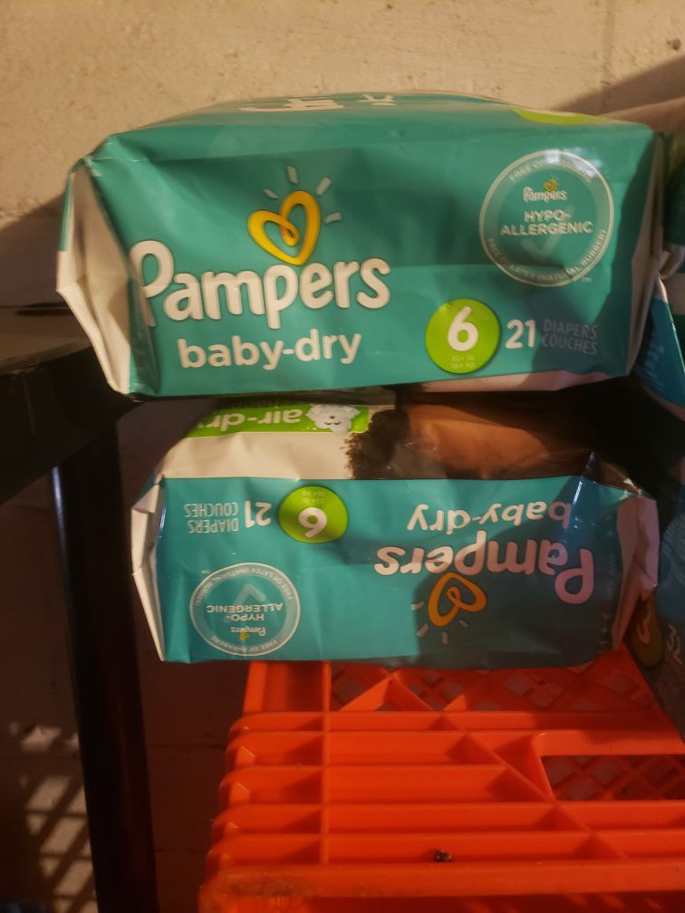 Pampers size 6