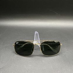 Ray Ban Sunglasses RB3611 Gold Tone Green Lens *5765